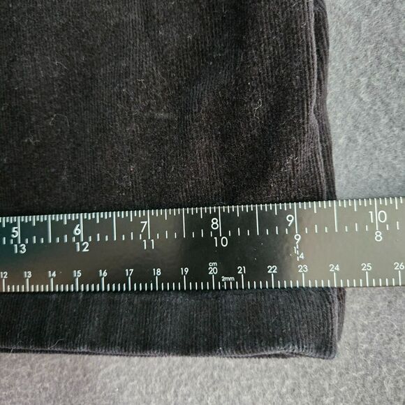 Erika Women 14 Black Straight Leg Corduroy Jeans Stretch - Picture 12 of 14